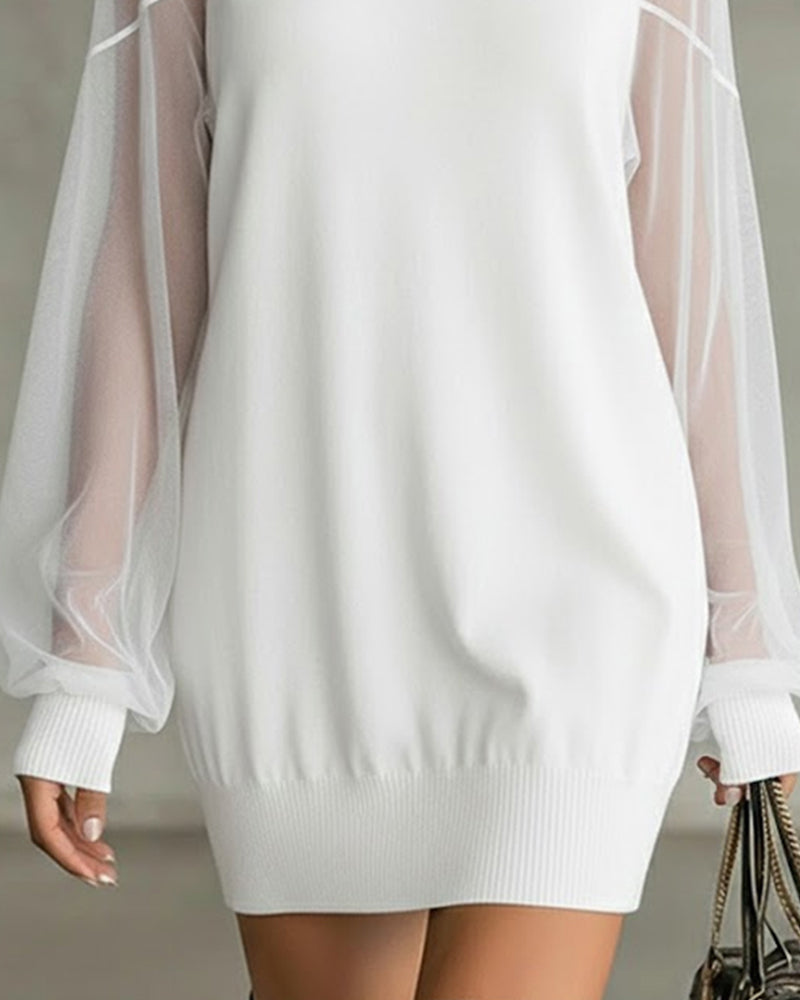 Klänning Lyktärm Enfärgad Lapptäcks