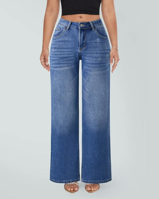 Jeans Hög Midja Vida Ben