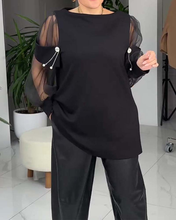 Topp Modig Nät Långärmad