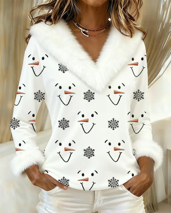 Topp Moderiktig Tryckt Pälskrage