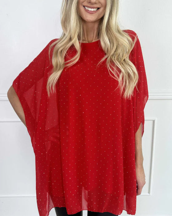 Modig Skjorta Med Fladdermusärmar