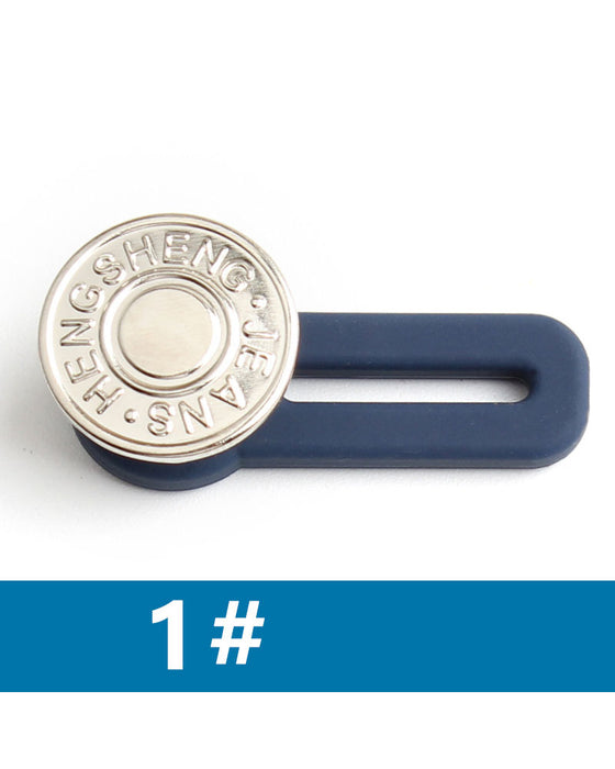 Fjäderbelastad Metallknapp För Midjeförlängning Till Jeans