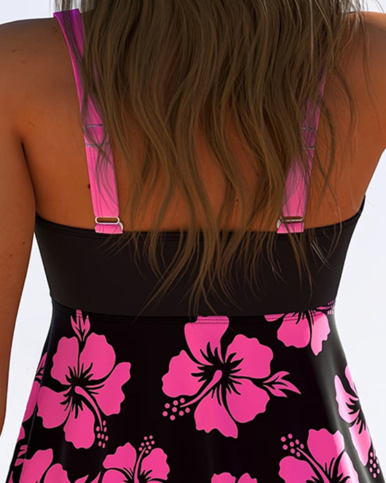 Tankini Semester Tryck Med Slips