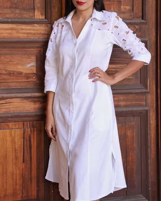 Skjortklänning Elegant Urholkad