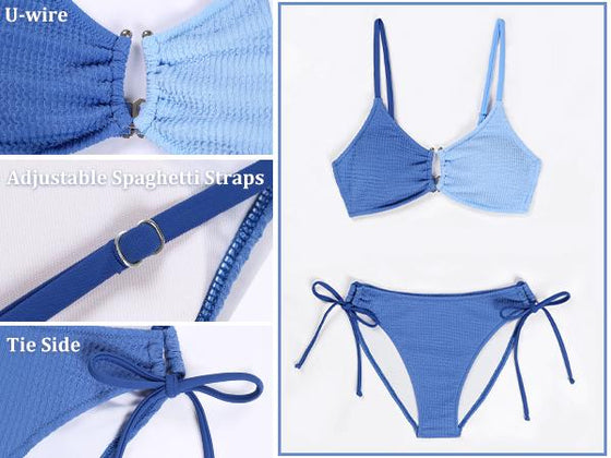 Bikini Dam Sexig Kind Hög Skuren