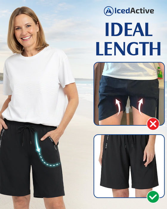 Shorts Elastisk Midja Dragsko Snabbtorkande