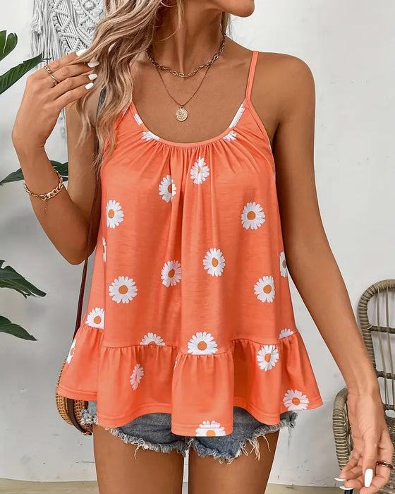 Cami Top Camisole Tryckt