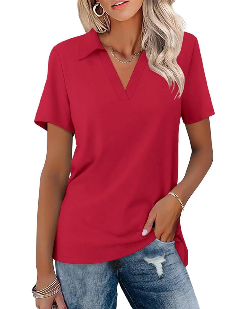 T-Shirt Kort Ärm V-Hals Polo