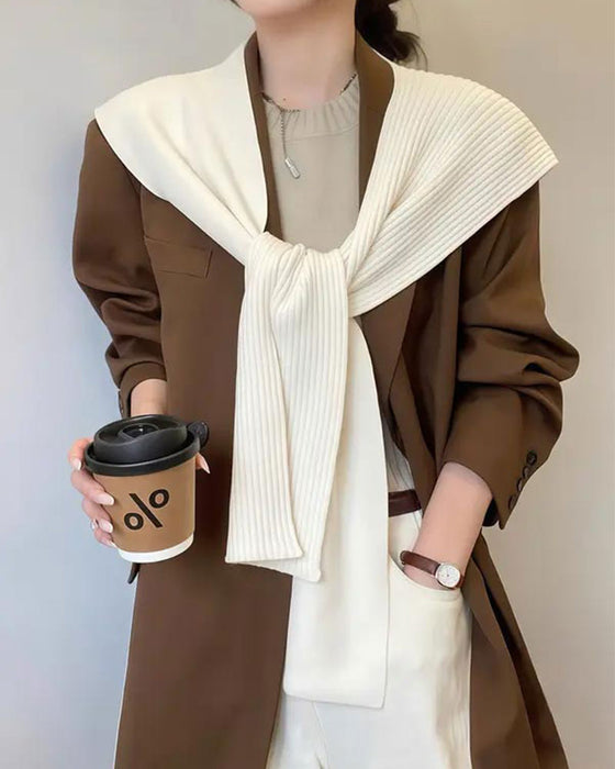 Sjal Halsduk Casual Mångsidig Enfärgad För Kvinnor