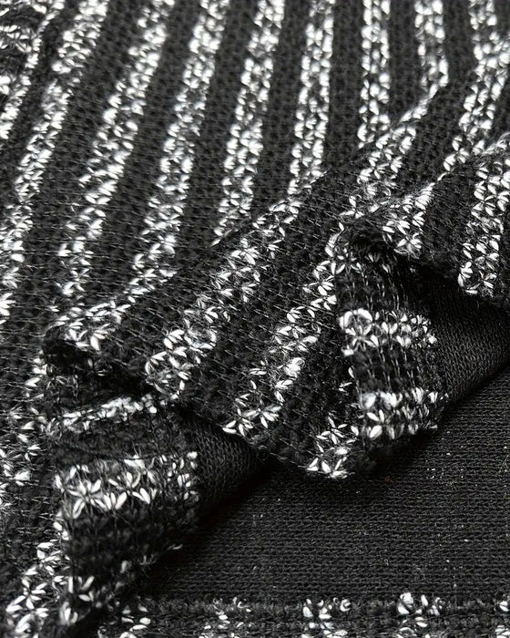 Stickad Klänning Polokrage Grovstickad