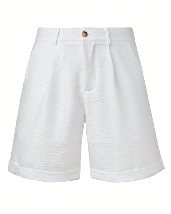 Herr Shorts Avslappnad Enfärgad