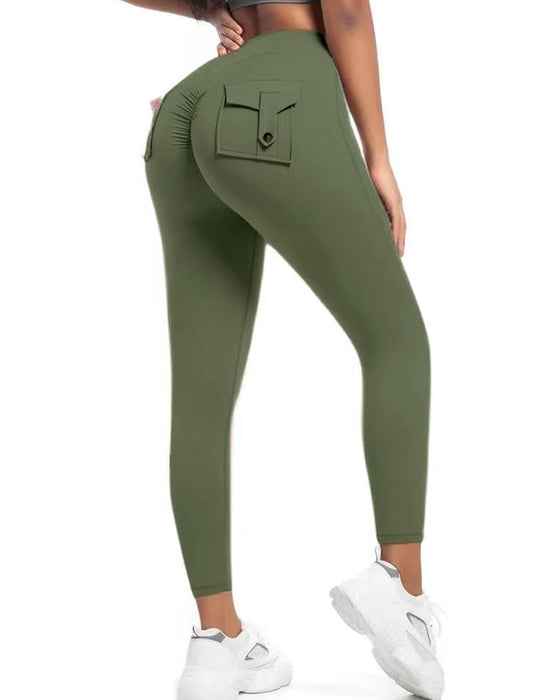 Byxa Ficka Enfärgad Slim Fit Yoga