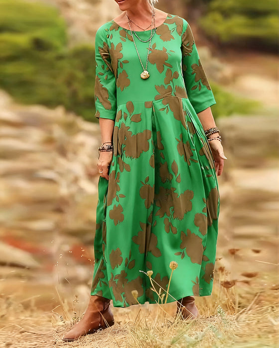 Klänning med retrotryck