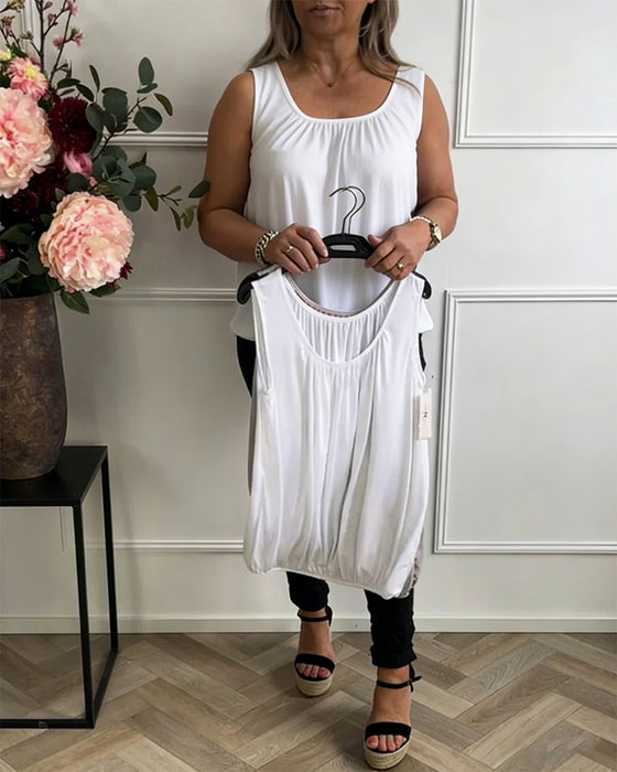 Tank Top Inbyggt Bh U-Ring Urskuren Casual