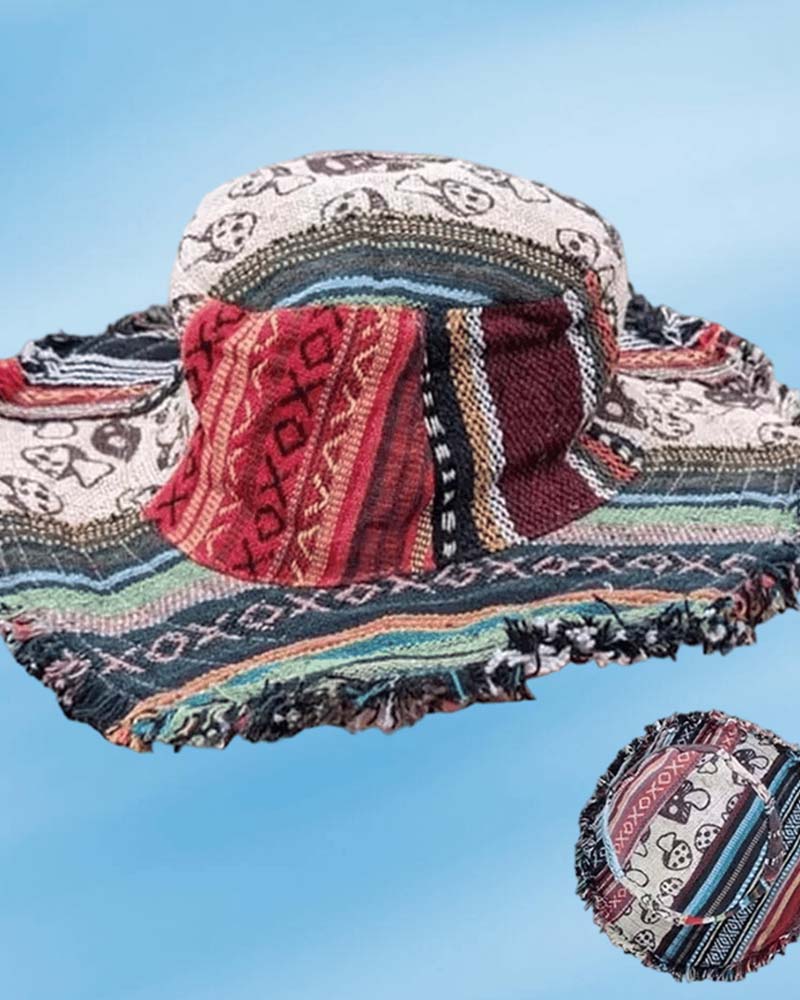 Hatt Lapptäcke Färgglad Hink