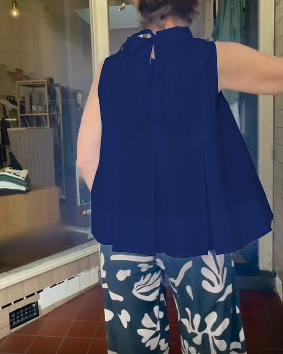 Blus Ärmlös Enfärgad Enkel