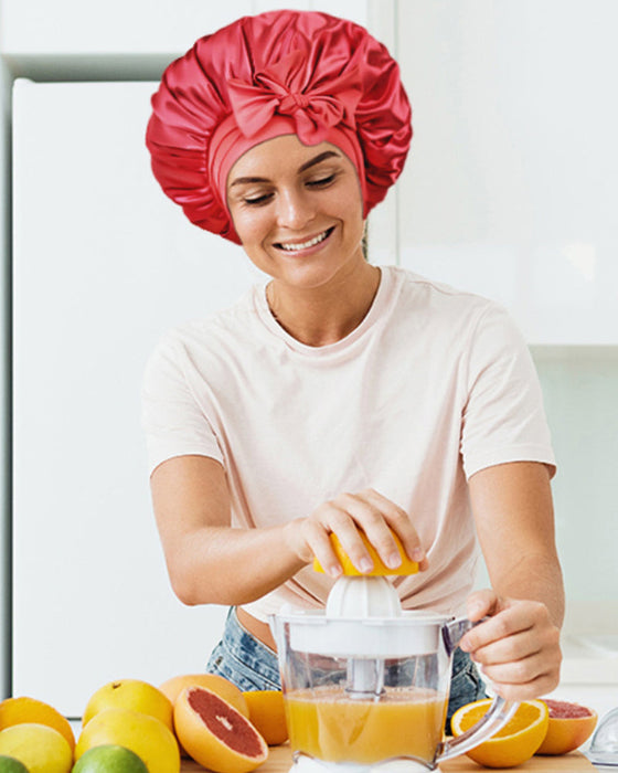 Nattsovmössa i siden i silke