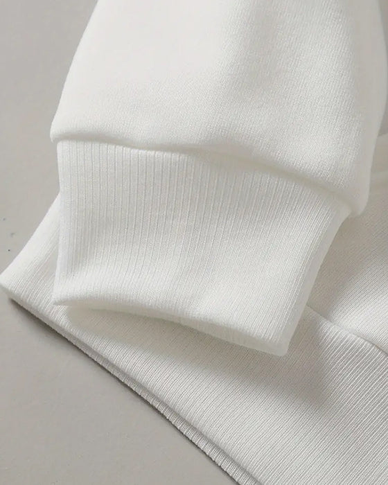 Luvtröja Rund Hals Tryckt Vinglas