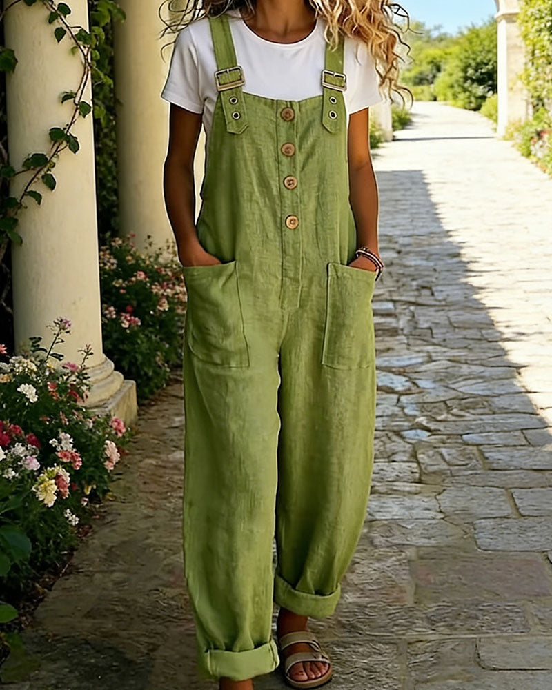 Jumpsuit Avslappnad Justerbar