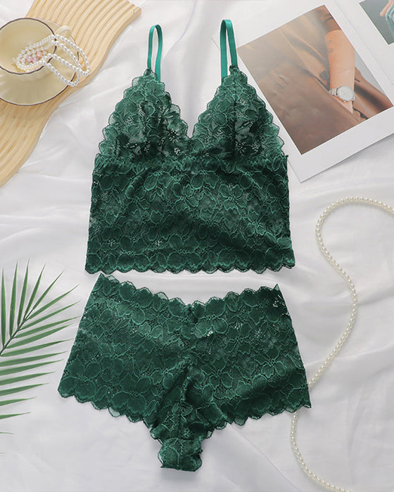 Set Sexig Spets Lingerie