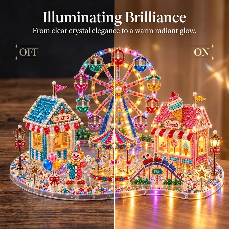 3D LED Jul Diamantkonst DIY Kit