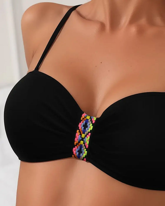 Sexigt Bikini-Set Utan Rygg