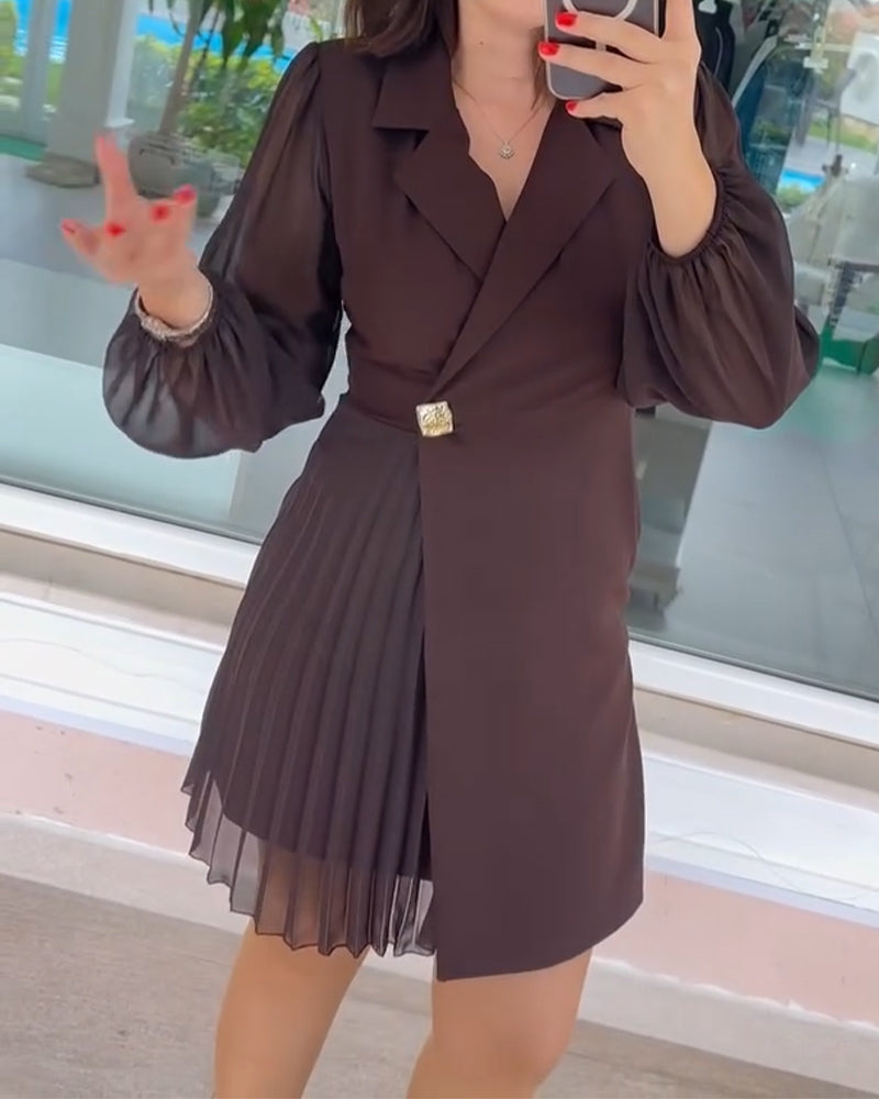 Klänning Lyktärm Chiffong Lappverk Kostym