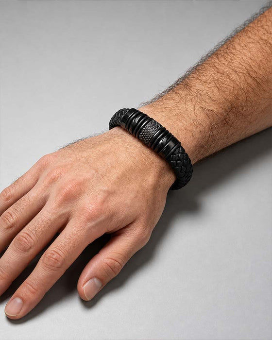 Premium Läderarmband För Män