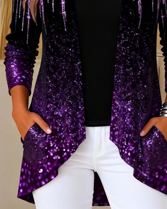 Topp Oregelbunden Falsk Tvådelat Tryckt