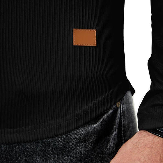 Slim Fit V-Ringad Longline Muscle Shirt För Män