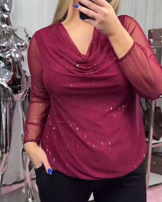 Modig Långärmad Topp Med Rullekrage