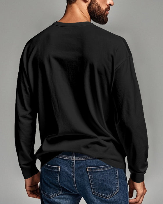 Topp Andningsbar Pullover Långärmad Herr