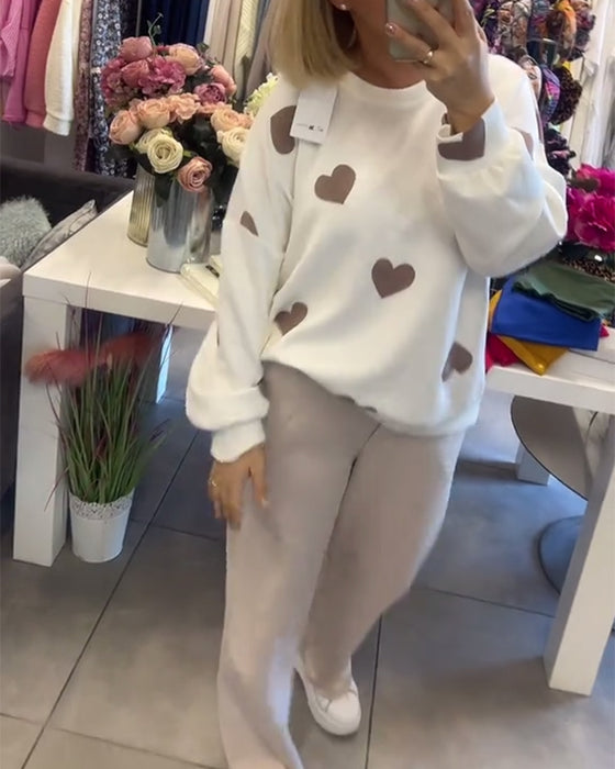 Tvådelad Set Hjärttryck Casual