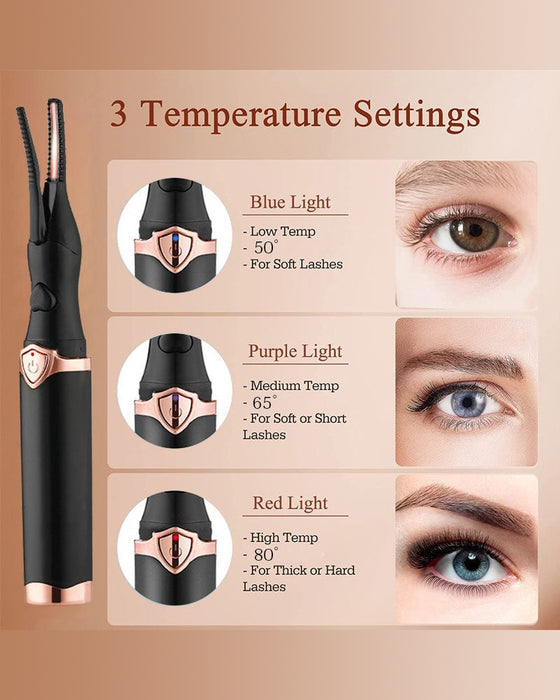 🔥Elektrisk Ögonfransböjare För Omedelbar Glam✨ Blinka & Stråla! 👁️