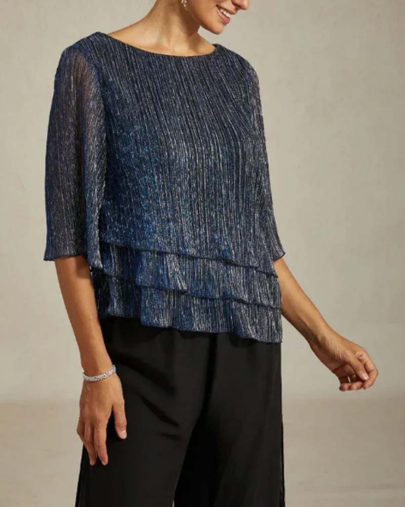 Stilfull T-Shirt Med Rund Hals