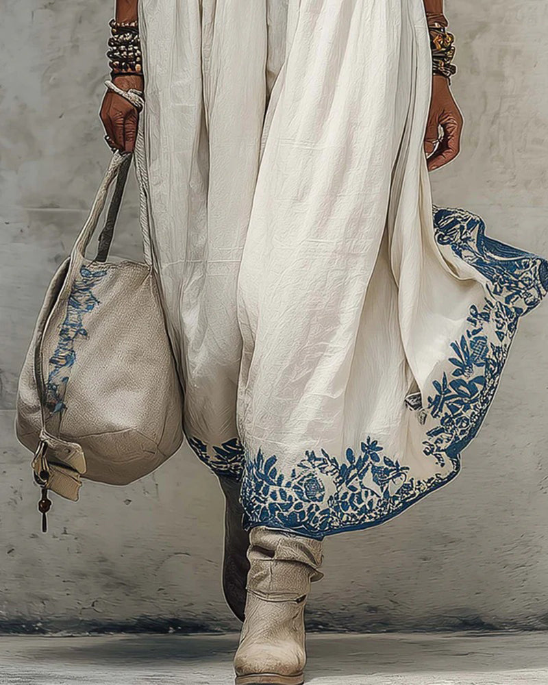 Klänning Mode Plus Storlek Tryckt