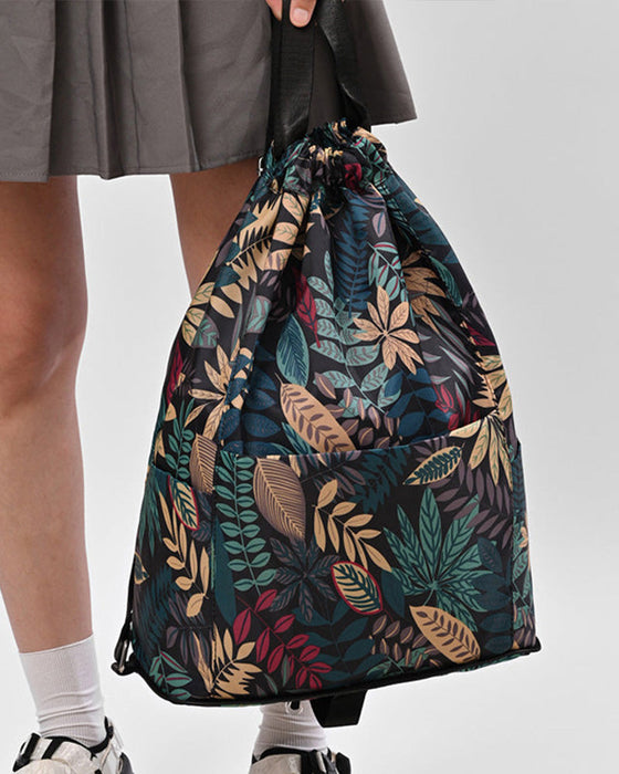 Etnisk stil dragsko axelväska