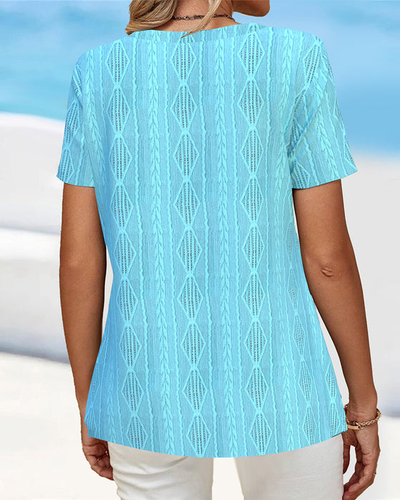 T-Shirt Kortärmad Hålig