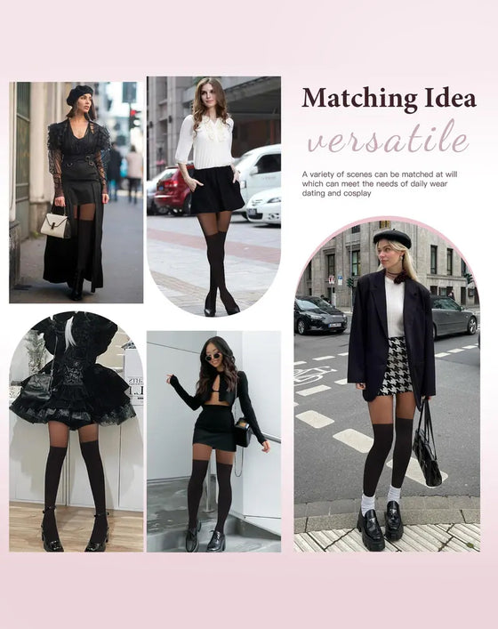 Imitationstrumpor Över Knät för Kvinnor – Sexiga