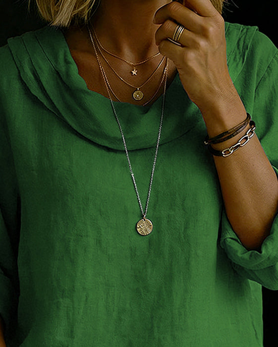 Topp Nedvikt Krage Bomull