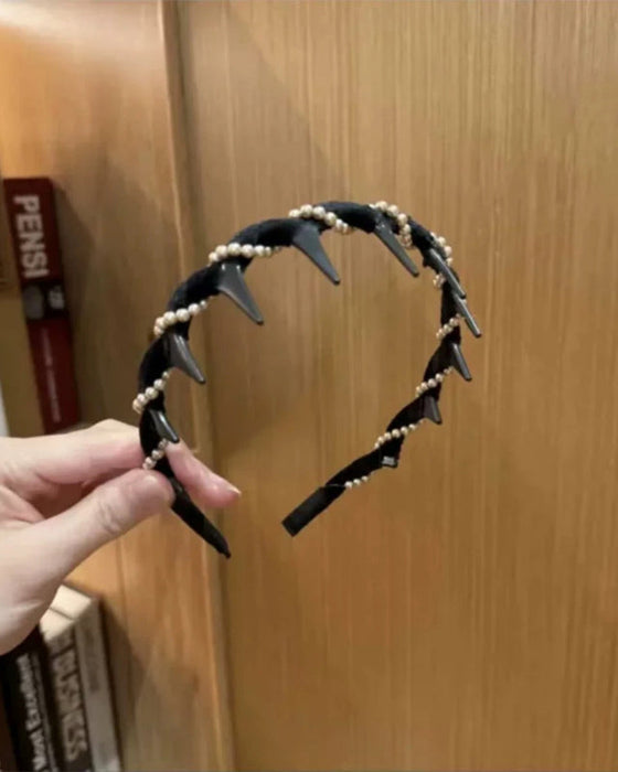 Hårband Vintage Högt Kranium Konstpärla