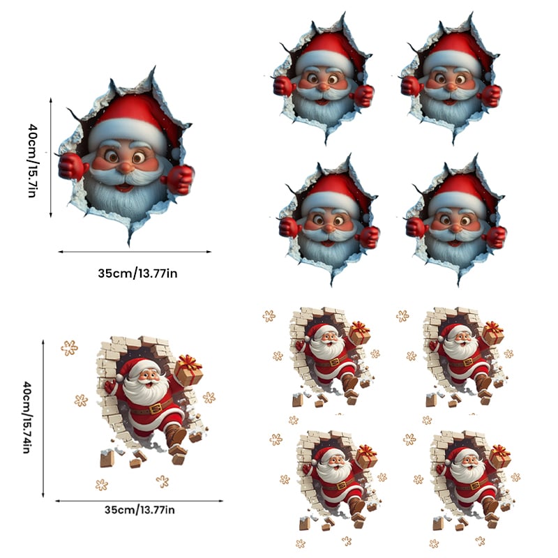 Tomte Väggklistermärke Set