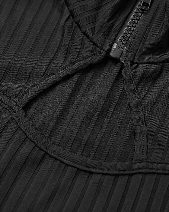 Klänning Solid Färg Skinny Casual