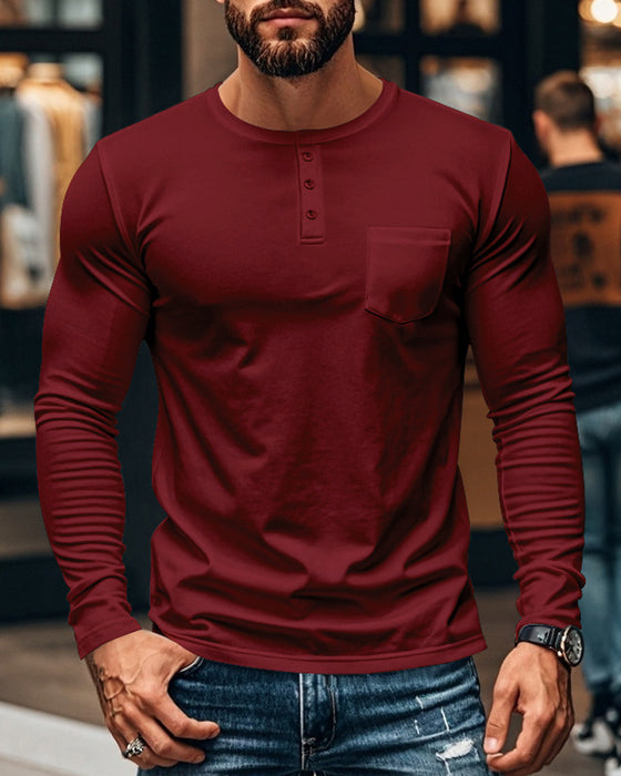 Topp Andningsbar Pullover Långärmad Herr