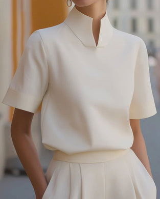 Topp Ståkrage Kort Ärm