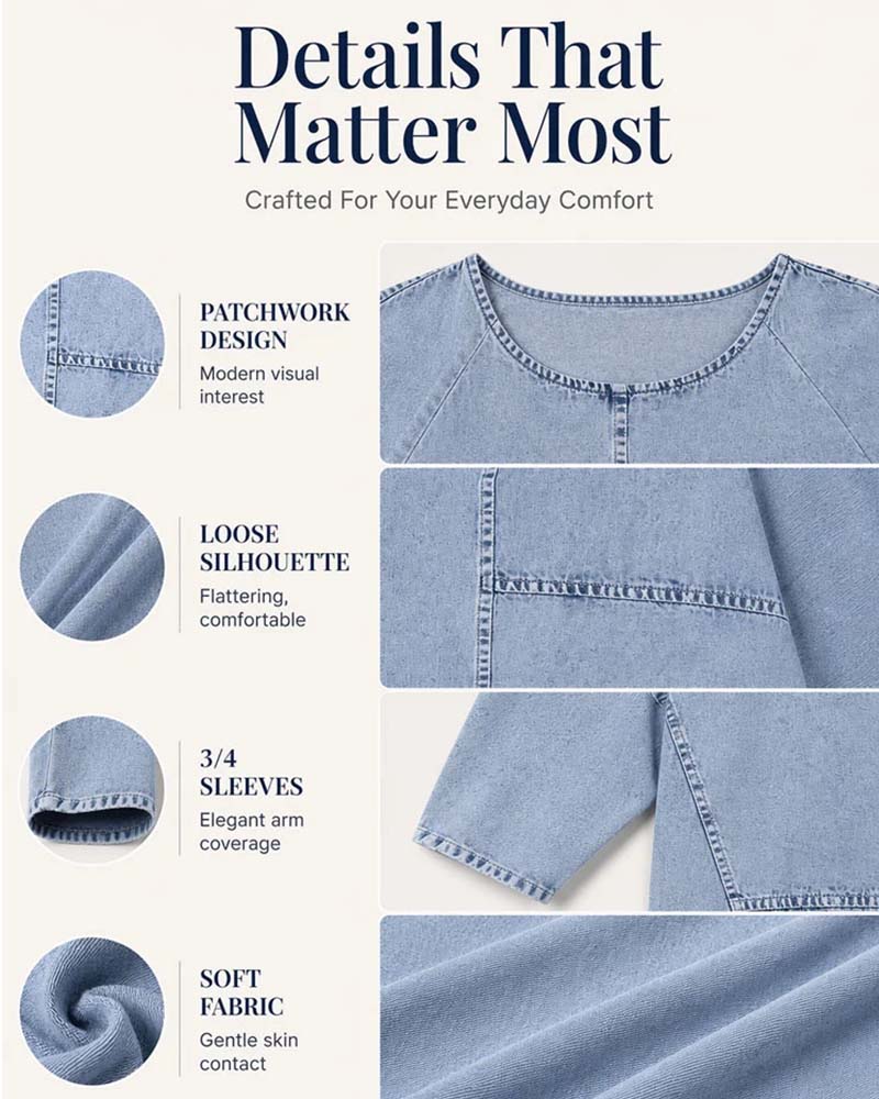 T-Shirt Solid Plus Storlek