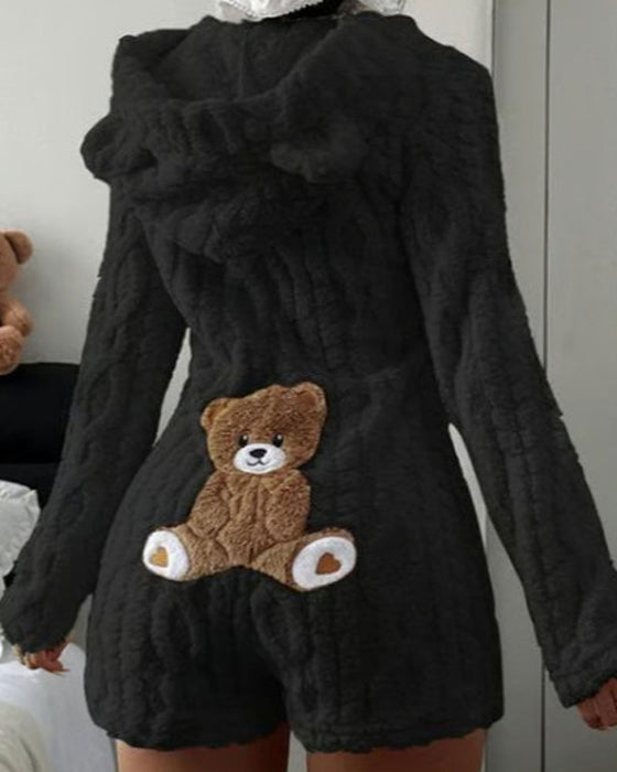 Hoppdräkt Solid Huvad Fleece
