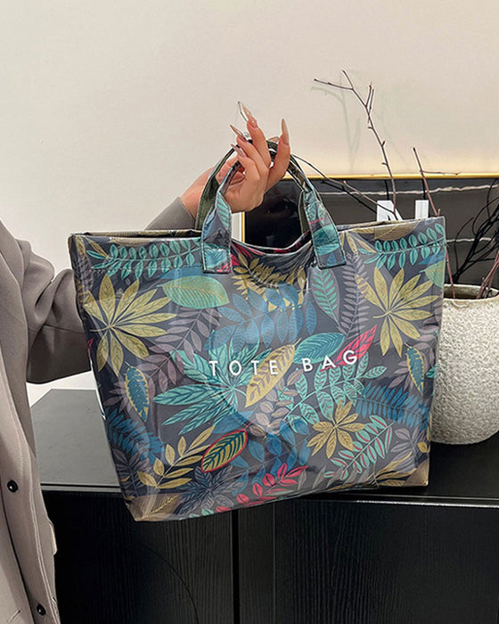 Toteväska Dammönster Kamouflage Och Bladtryck