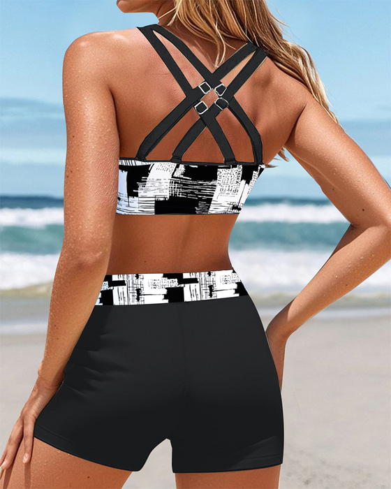 Bikini Mode Tryckt Boxertrosa
