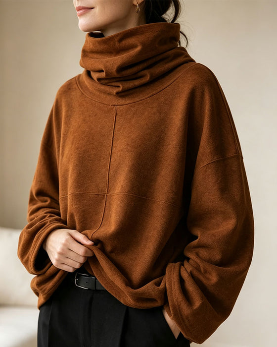 Sweatshirt Polokrage Lång Ärm Casual